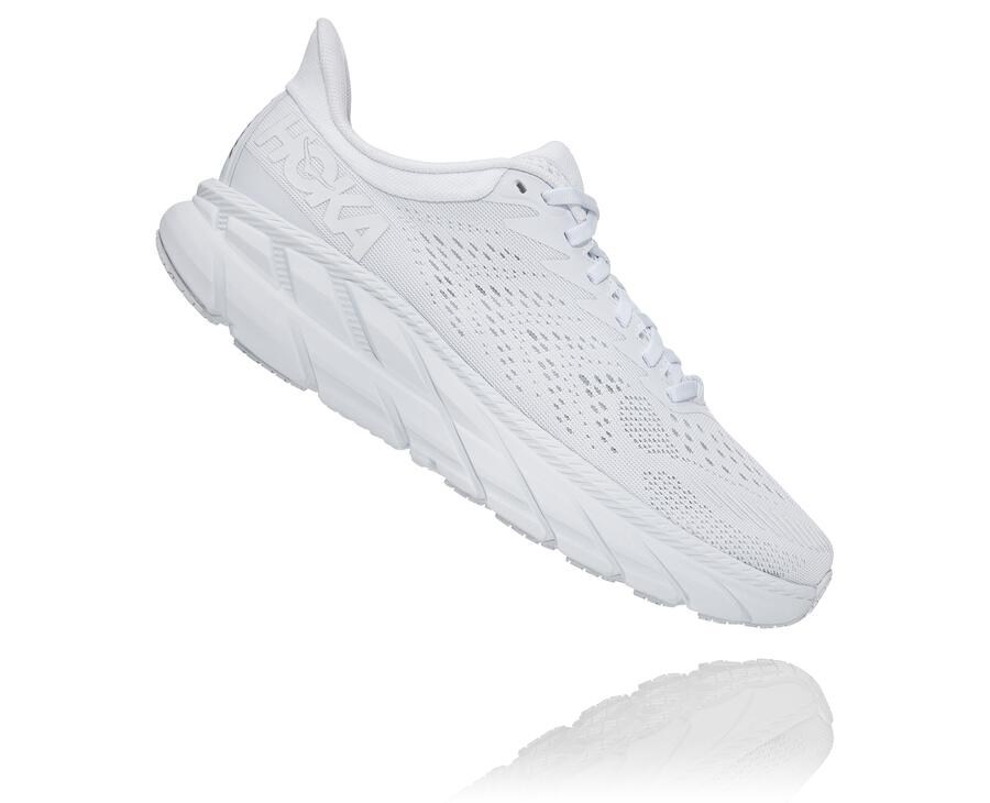 Zapatillas Running Hoka One One Mujer - Clifton 7 - Blancas - VGC452790